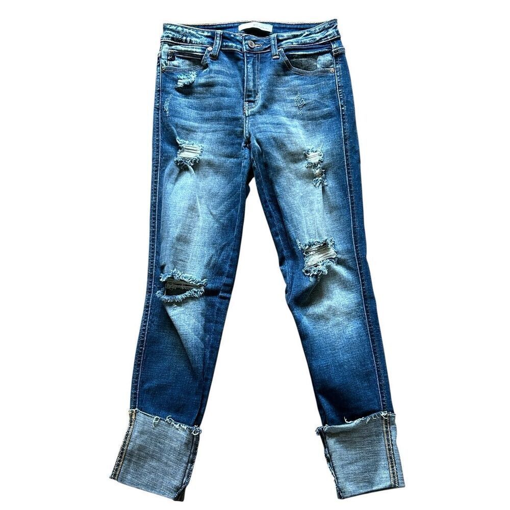 KanCan Cuffed Ankle Skinny Capris